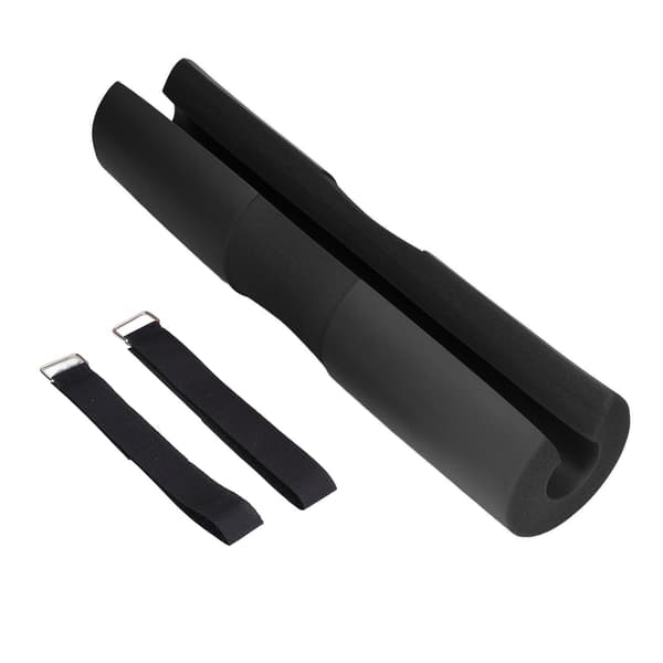 Barbell Pad til Squats, Lunges, Hip Thrusts - Nakke- og Skulderstøtte - Sort