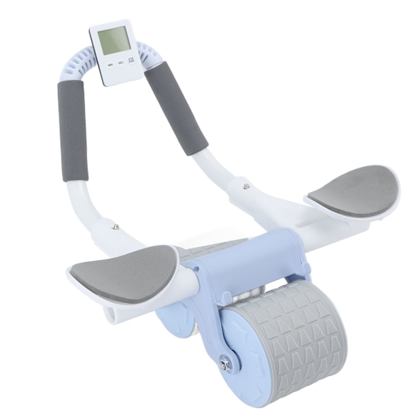 Timer Rebound Ab Wheel Förstärkning av kärnmuskler Buken Core Utrustning Roller med timer för Home Blue