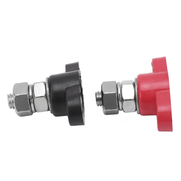 Strømfordelingsblok med M8-bolte, 2 farver, robust, nem installation til solcelleanlæg, lastbiler, busser, DC 48V