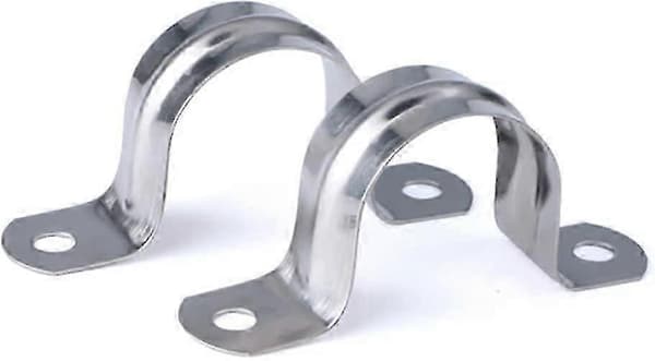 304 U-rørklemme i rustfritt stål for rørfester, 40 mm salgklemme med 16 stk. koblingsringer