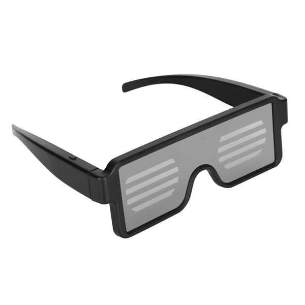 Glowing Glasses Bar Concert Shutter Pattern Lighting Accessories LED Glasses USB Charging