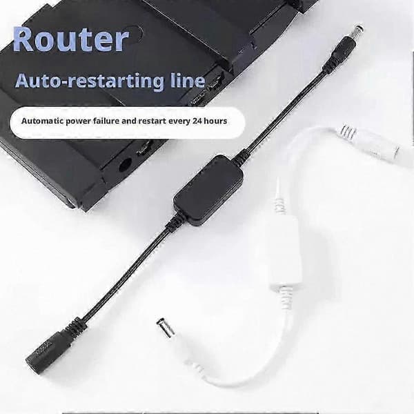 30 cm WiFi-router genstartstimer automatisk nulstillingsmodul Black