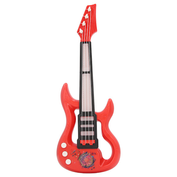 Børneguitar Musikalsk Legetøj 4 Strenge Edukativ Musik Lys Klar Lyd Ukulele Instrument Legetøj Rød