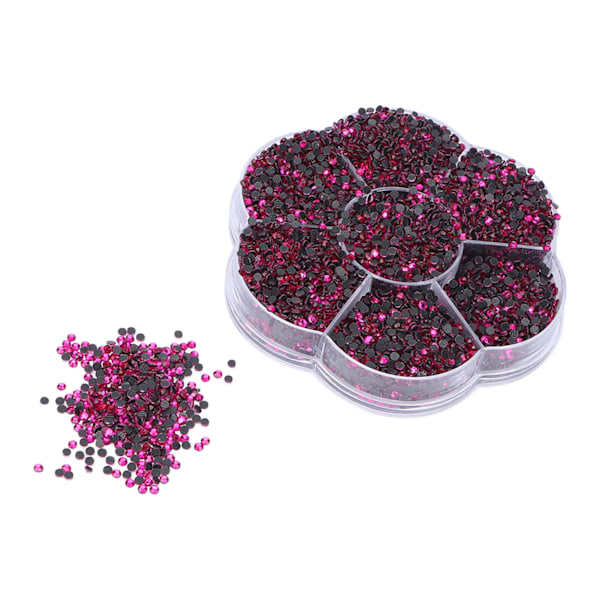 14400 st Strass Stenar Glänsande Transparenta Dekorativa Nagelkonst Tillbehör för Kläder Skor S601 Rosa