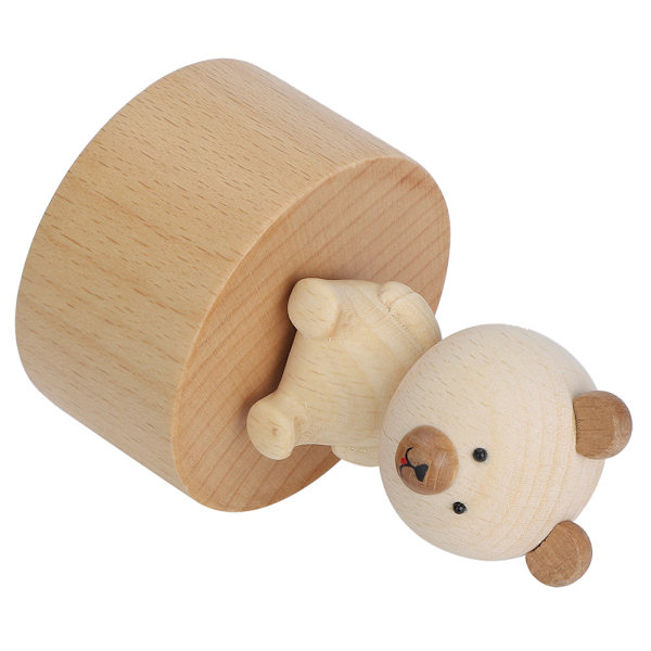 Animal Wooden Clockwork Musikdosor Barn Födelsedag Semesterpresenter TillbehörBear