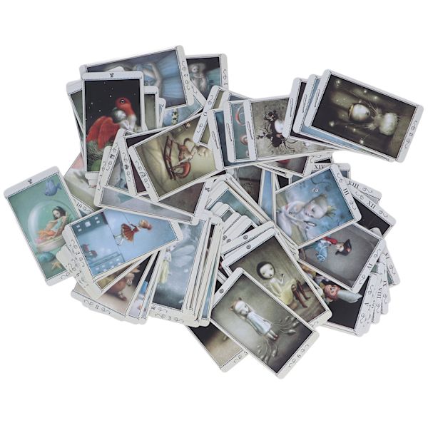 78 kortin Tarot-pakka, päällystetty paperi, englanninkielinen, mini-tarot-kortit, lautapelikäyttöön