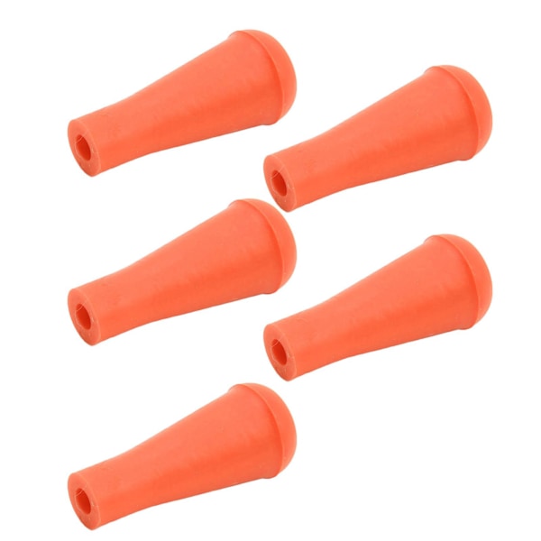 5 stk 6 mm pilspidser til bueskydning Bløde gummi pilspidser Gummi stump spidser Brede hoveder til jagt Skydningspile Træningsudstyr Orange
