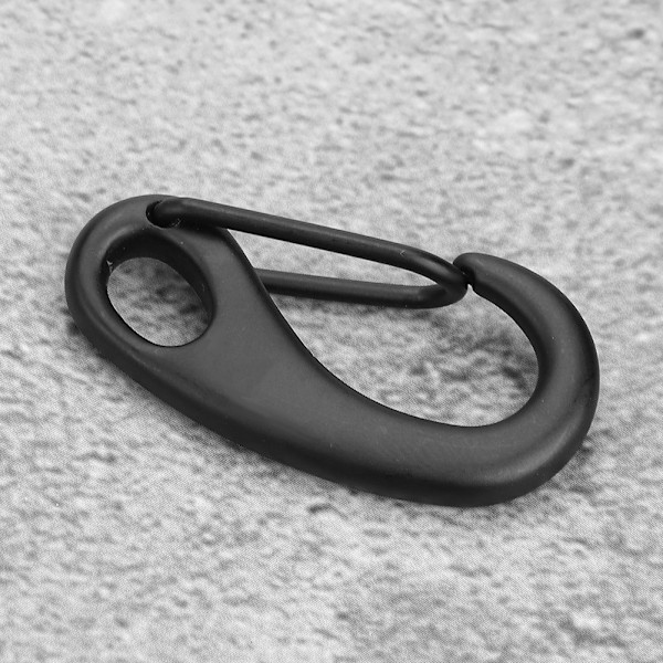 316 Rustfrit Stål Snap Hook Clip Bolt Kit Scuba Diving Tilbehør (50MM, Sort)