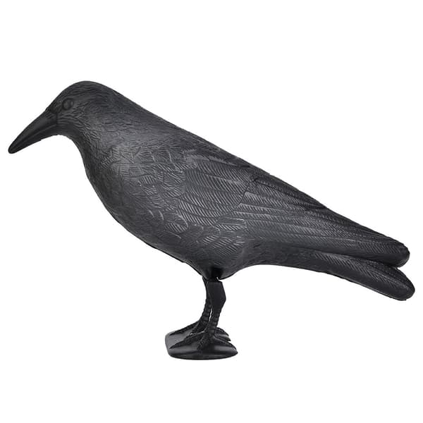 Unique Simulation Crow Hunting Decoy Tool Holiday Decoration Desk Decor Black Black