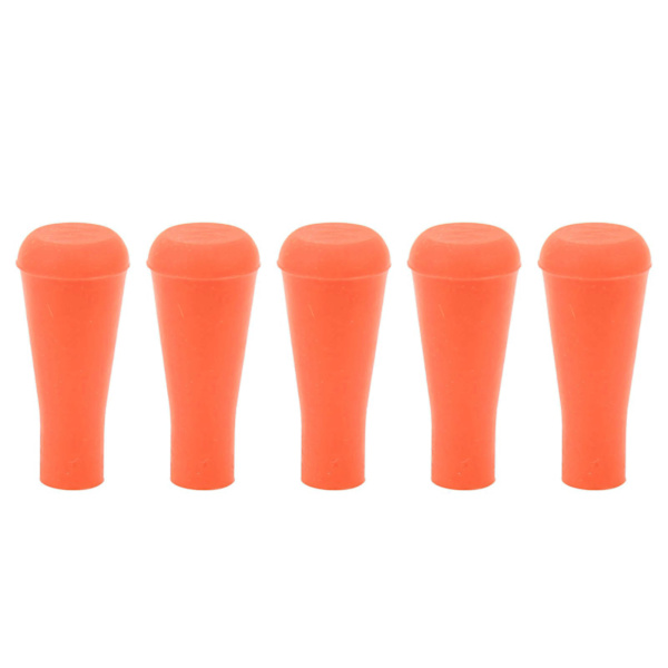 5 st 6 mm pilspetsar för bågskytte Mjuka gummipilspetsar Gummi trubbiga spetsar Breda huvuden för jakt Skyttepilar Träningsutrustning Orange