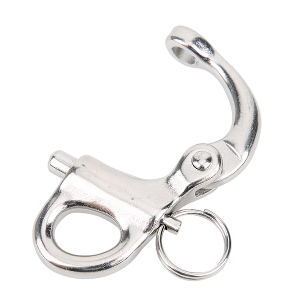 Klatrekarabiner i rustfritt stål 316 med raskobling 50MM