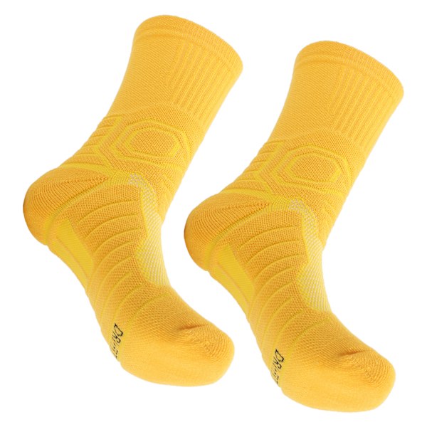 1 par Sports AntiSlip strumpor Andas Basketboll Fotboll Atletiska skyddsstrumpor (Gul)