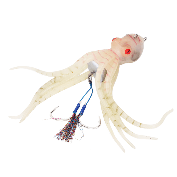 Octopus Simulation Fiskegrej Lysende Skørt Trolling Fiske Lokkemad Grej med Fangst Blæk til Ferskvand Havvand