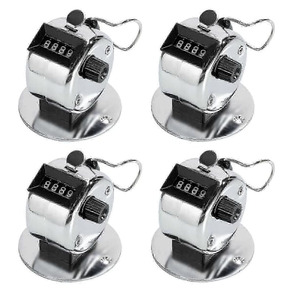 Manuell tellemaskin, metall + ABS-materiale, bruk kompatibel med flere scenarier 4 pack