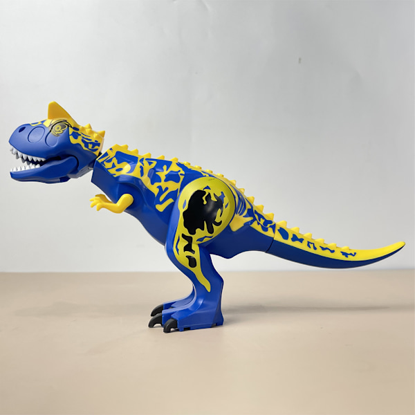 Blå Köttätande Dinosaurie Byggklossar Stor Dinosaurie Tema Leksaker Lämpliga för Barns Födelsedagspresenter Nyårspresenter