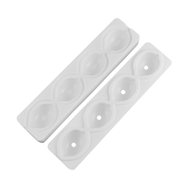 4-hulls sitronformede kakeformer Silikonmousse kakeformer muffinsbakeform