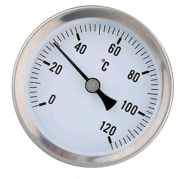 63 mm metalltermometer rørtermometer vanntett termometer Kompatibel med kjemisk industri