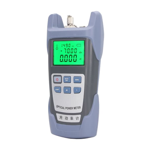 Optical Power Meter 7 Wavelengths Support Standard 2.5mm Interface Fiber Optic Cable Tester Visual Fault Locator