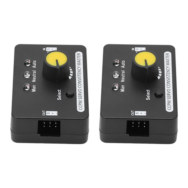 2PCS RC Servo Tester Manual Speed Control MCU Control Servo Consistency Master for Motor DC4.8-6V
