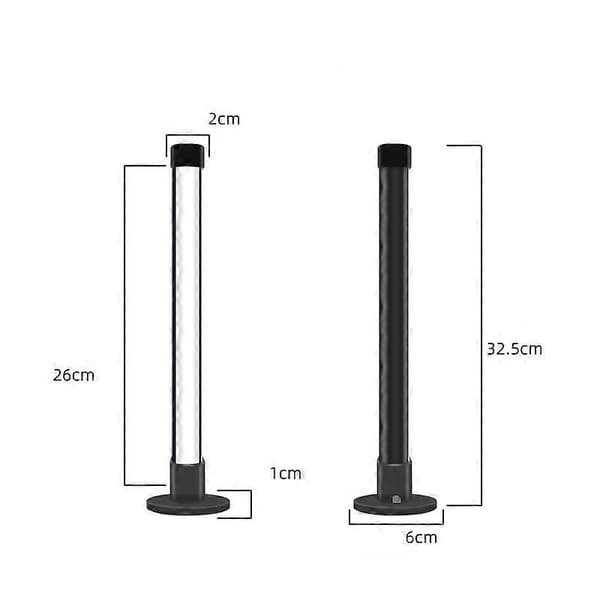 【LD】LED Symphony Atmosphere Light USB Musik Computer Desktop Sengebords Atmosfærelys Bluetooth Blændende Farve Net Rødt Lys svart
