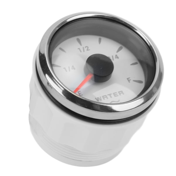 52 mm vattennivåmätare 0‑190Ω 7 färger Bakljuspekare IP67 Vattentät vätsketankmätare för bilbåtar 9‑32VWhite