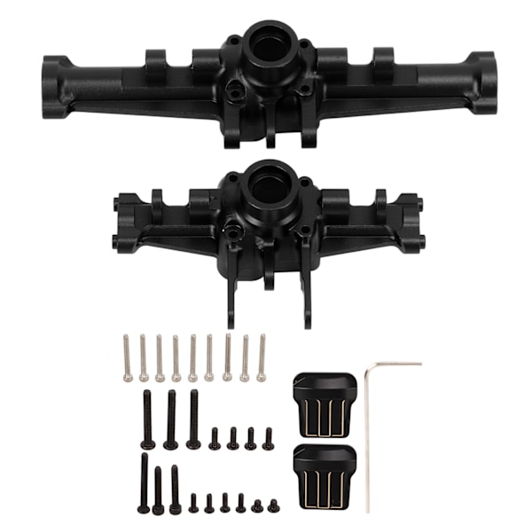 RC etuakselin kotelokansi setti CNC-työstö Heavy Duty RC-auton päivitysosia Traxxas 1/18 RC-autolle musta