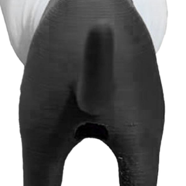 Bajsande hundrumpa Tandkräm Topper Rolig bajsande hund Tandkrämslock Tandkräm Topper Dispenser Svart