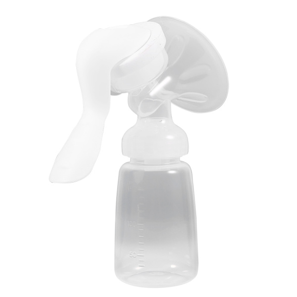 Silikon ammeflaske 150 ml med stærkt sug Enkel design manuel brystpumpe
