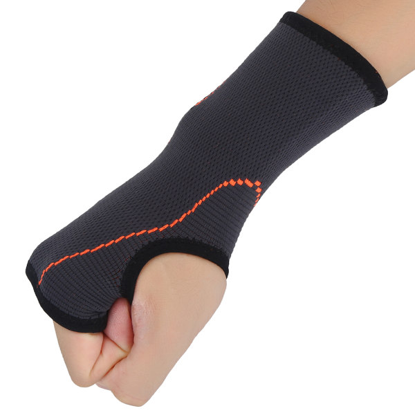 1 st svart unisex sport nylon handledsstöd ärmsskydd skyddande handledsskydd