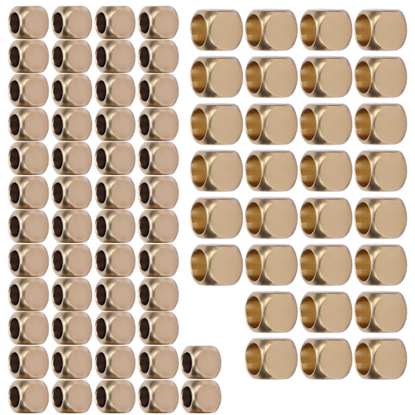 5mm/6mm Avstandsperler Smykkeproduksjon DIY-armbånd Halskjede Tilbehør for perleproduksjon