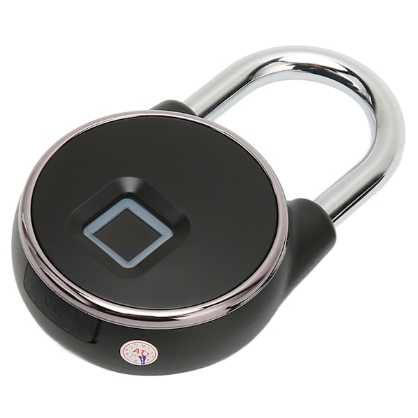 Bluetooth fingeravtryckshänglås USB-laddning 360 graders igenkänningsapp Smart nyckellöst lås för Android för IOS-system