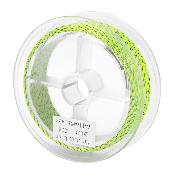 50m Nylon Stark Extreme Tapered Leader Flugfiske Braid Line Angler (gul & sort 20lb)