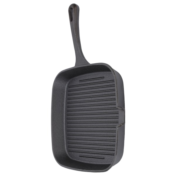 Grillpande Non-stick Design Varmebestandigt Håndtag Hurtig Varmeledning Jernstribet Stegepande til Hjemmet 22 cm