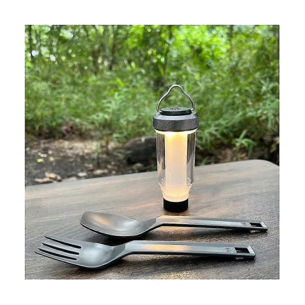 Utendørs campinglamper Retro LED bærbare minicampinglamper Superlysende dekorative lamper whiteBlack