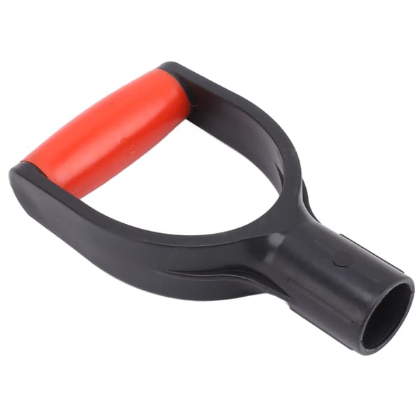 Spade D Grip Handle 32mm Inner Diameter Silicone Grip Reinforcement Snow Shovel Handle Replacement for Digging Raking Tool Red Black