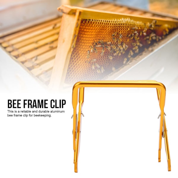 Slitstark aluminium bee ram Clip Clamp Bikupa utrustning Biodlingsverktyg Tillbehör