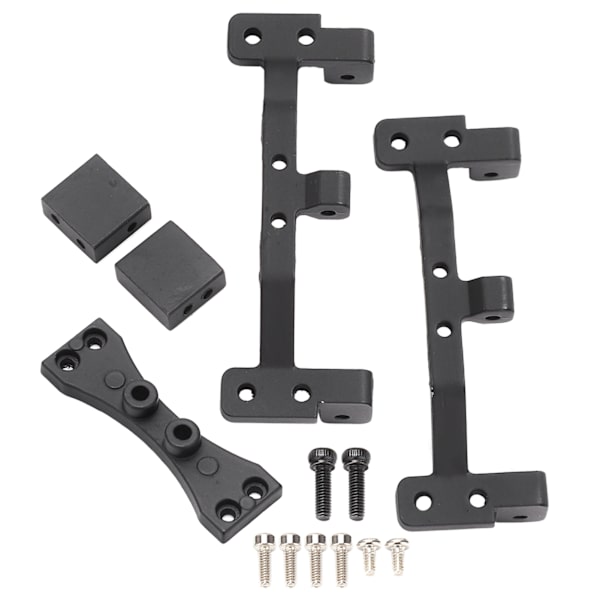 RC Bil Modifisering Dragstangssete med bakaksel Styresnekke Feste for MN 1/12 99S D91 D90 Svart
