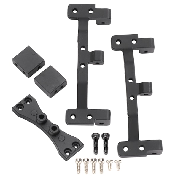 RC Car Modifiering Dragstangssäte med bakaxel Styrväxelfäste för MN 1/12 99S D91 D90Black