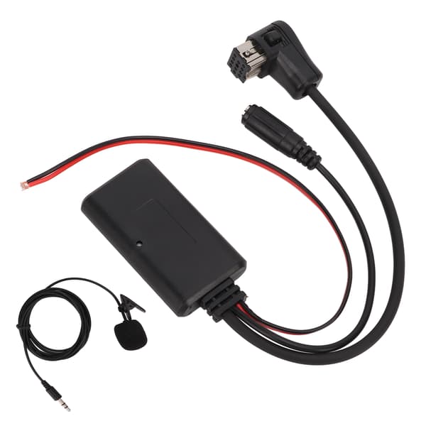 Bluetooth Audiokabel Stereo AUX Input Adapter med Mikrofon Udskiftning til Pionner P99 P01