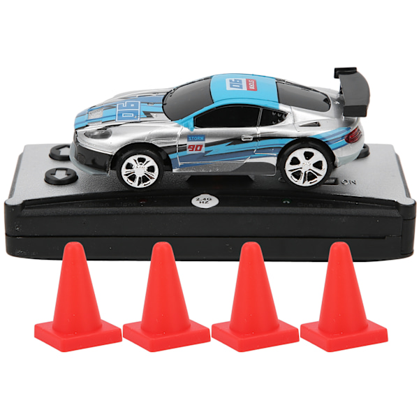 Mini RC-bil med burklåda Power Induktion Fyrvägsfjärrkontroll APP Dual Mode Barnleksaksmodell (Silver)