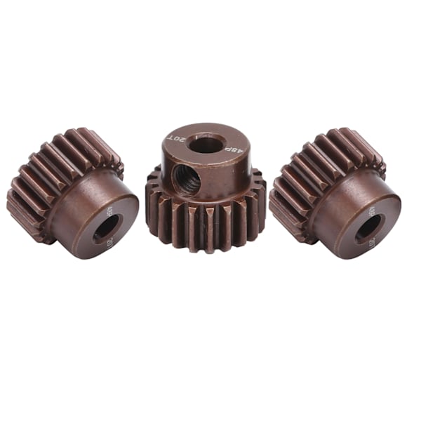 3 stk. RC 3,175 mm 48DP 20T stålpiniongearsæt til 1/10 RC bil børsteløs børstet motor