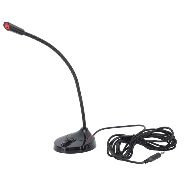 Hansikainen langallinen mikrofonin musta 360 astetta poimia työpöydän hansikainen mikrofoni karaoke-konferenssitallennukseen 3,5 mm