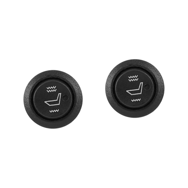 2x Strømbrydere til sædevarme Universal 3-polet rund opvarmet rocker Hi Low Off Kontrol