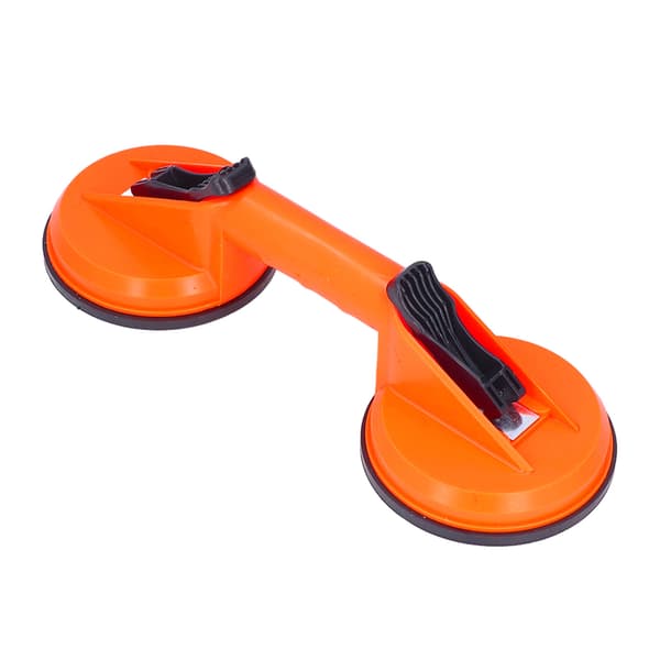 Suction Cup 2 Jaws Glass Remover Lifter Plastic Handle Rubber Pad Vacuum Plate Puller 100lb