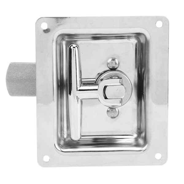 Toolbox Latch Stainless Steel Foldable T-Handle Toolbox Lock for Van RV Trailer Engineering Vehicle