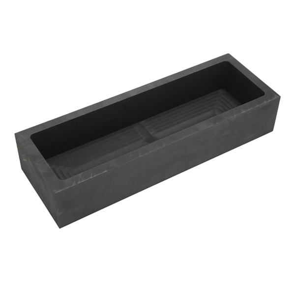 Rectangular Graphite Ingot Mold Thermal Stability High Purity Graphite Crucible Mold for Casting 12000g Gold