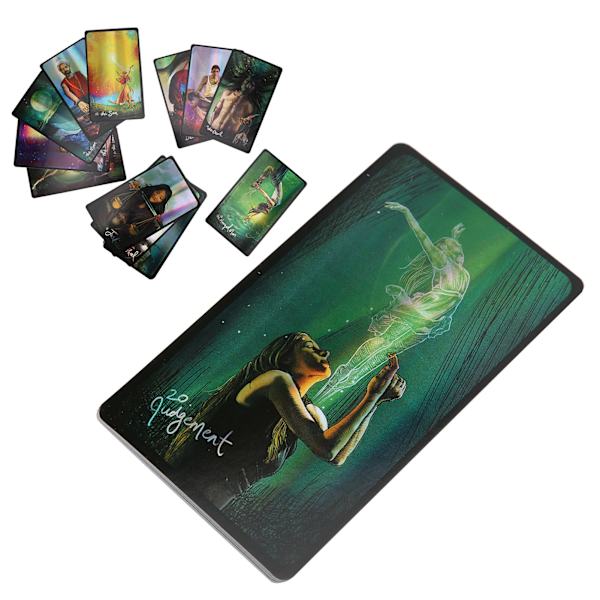 Tarotkortlek Hologrampapper Engelsk version Ödesdivination Brädspel Leksaker