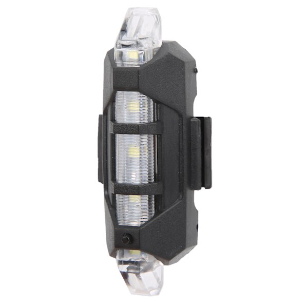 USB-ladattava vedenkestävä pyörän takavalo, pyöräily LED-varoitusvalo, pyöräilytarvike, valkoinen