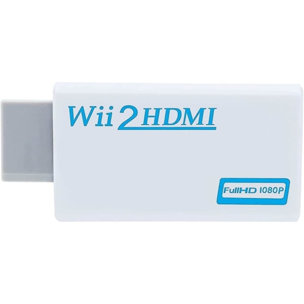 2 kpl Wii-HDmi-sovitin, Wii-HDmi-muunnin 1080p 720p 60hz Liitin Lähtö Video 3,5mm Audio Tuki Pelit Tv