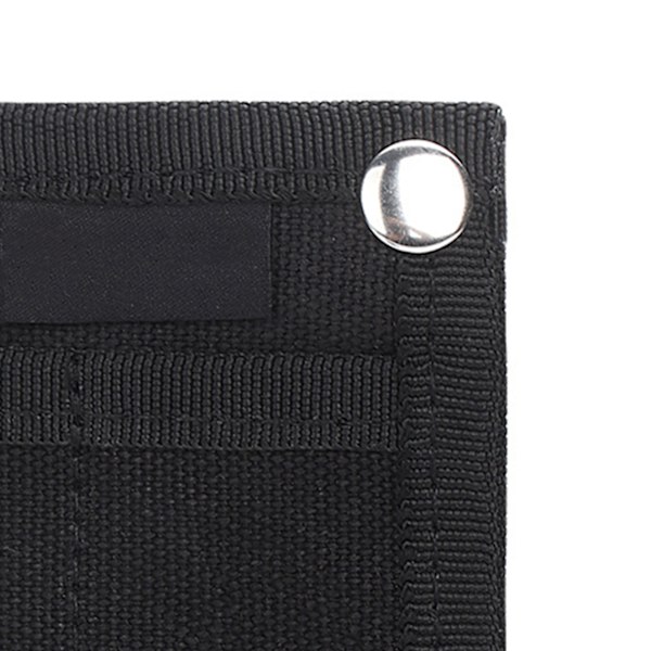 Bärbar EDC-väska Lätt kompakt, hopfällbar snyggt förvaringskortfodral EDC-väska för daglig bäring Svart